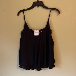 Free People Turn It On Sequin Bandeau Cami